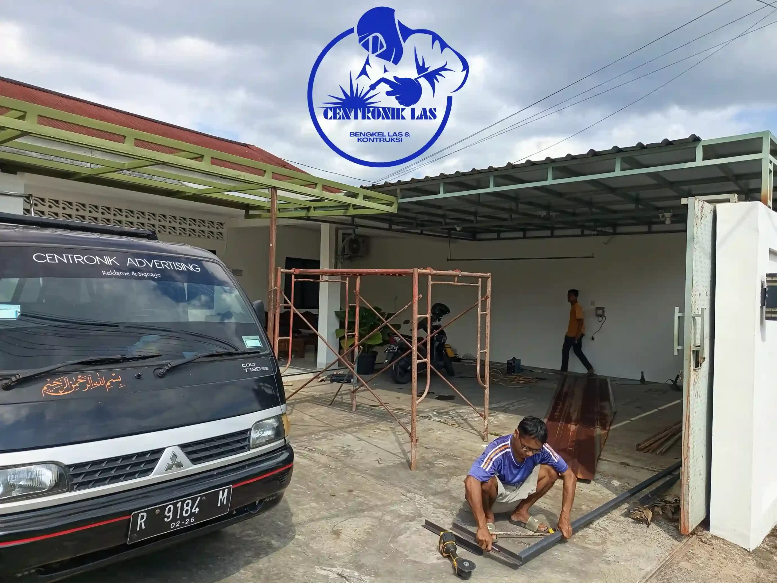 asa pasang kanopi berkualitas di Ajibarang oleh Bengkel Las Centronik Adv